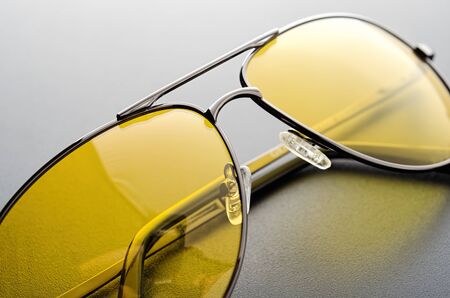 Protection sunglasses with yellow polarized lens