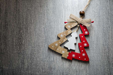 Wooden christmas toy still life