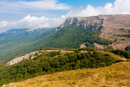 Nice scene in crimean mountainsの写真素材