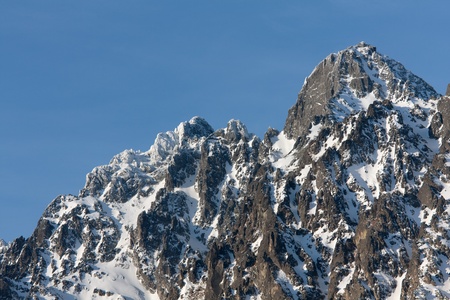 Mountain peack, Lomnitsky Stit, Slovakiaの写真素材