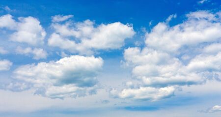 nice clouds in blue skyの写真素材