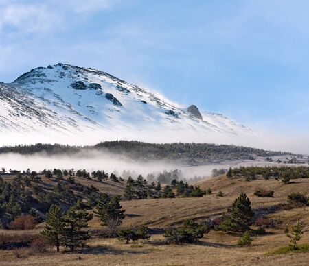 Nice scene in mountainsの写真素材