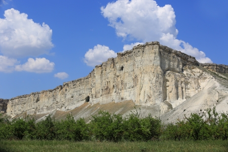 landscape with White Rock in East Cimeaの写真素材
