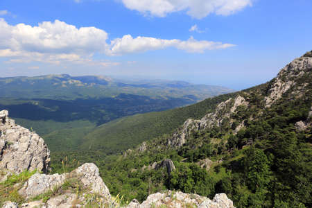 Mountain's scene in nice summer dayの写真素材
