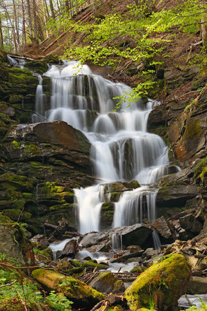 Nice Shipot waterfall in Carpathian mountains, Ukraine

の写真素材
