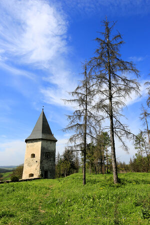 Old fortress tower in forest

の写真素材