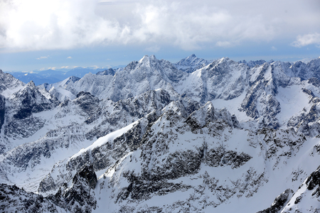 Majestic Hight Tatra Mountains Landscapeの写真素材