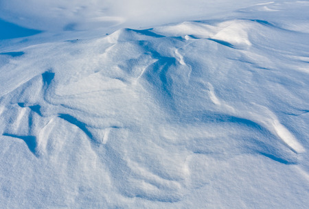 Snow texture on meadow - abstract backgroundの写真素材