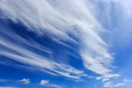 nice summer sky with cloudsの写真素材