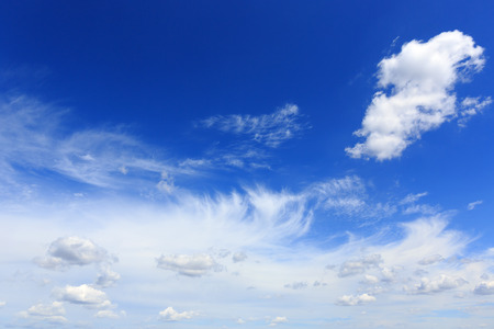 Nice sky at summer timeの写真素材