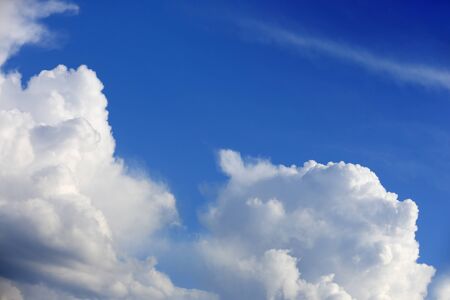 Nice clouds in sky at a nice dayの写真素材