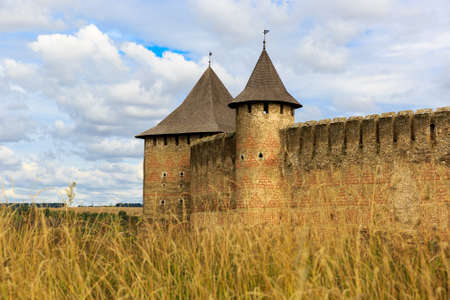 Old castle Khotyn in Ukraineのeditorial素材