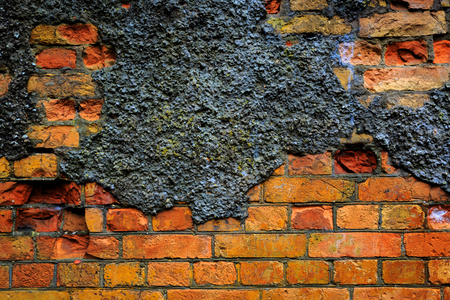 old red brickwork - abstract backgroundの写真素材