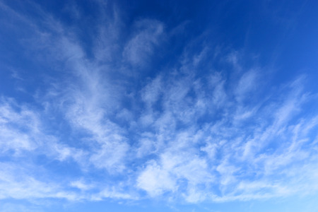 light clouds in blue skyの写真素材