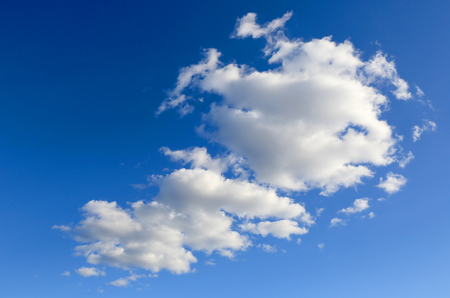 Nice white cloud in blue skyの写真素材
