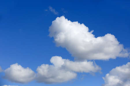nice light clouds in skyの写真素材