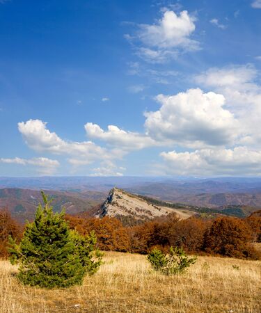 Nice autumn landscape in mountainsの写真素材