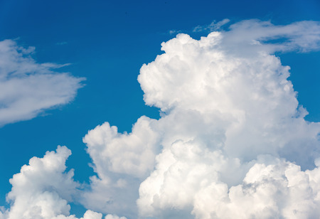 nice clouds in sky in summer dayの写真素材