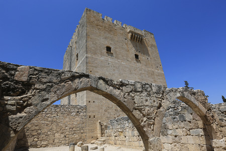 Antique Kolossi castle near Limassol, Cyprusのeditorial素材