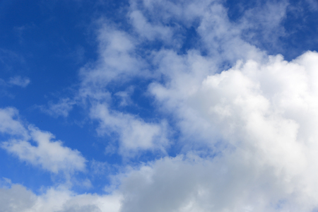nice view to summer sky with cloudsの写真素材