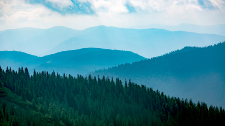 nice carpathian mountain view, Ukraineの写真素材