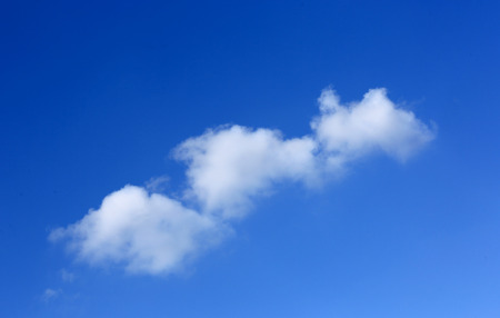 Nice white cloud in blue skyの写真素材