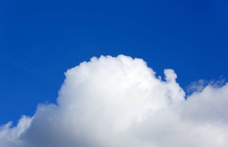 Nice white clouds in blue skyの写真素材