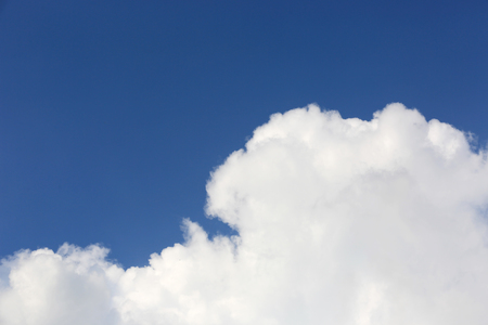 Abstract white clouds in sky の写真素材
