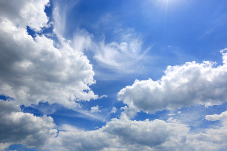 nice abstract clouds in summer skyの写真素材