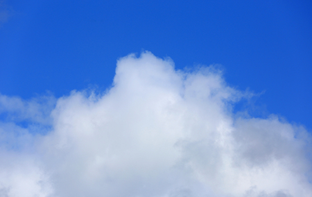 abstract view on white clouds in blue skyの写真素材