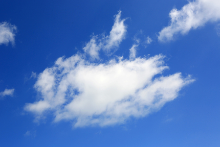 Nice white cloud in blue skyの写真素材