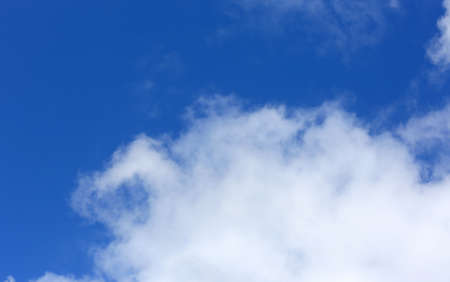 white clouds in blue skyの写真素材