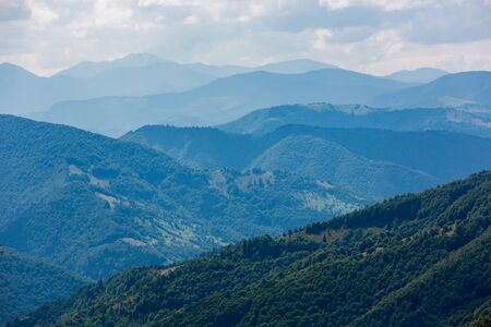 morning view in Carpathian mountainsの写真素材