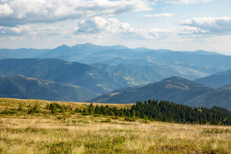 majestic Carpathians landscape, take it in Ukraineの写真素材