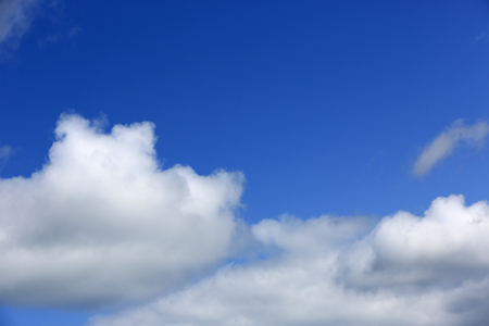 nice summer clouds in blue skyの写真素材