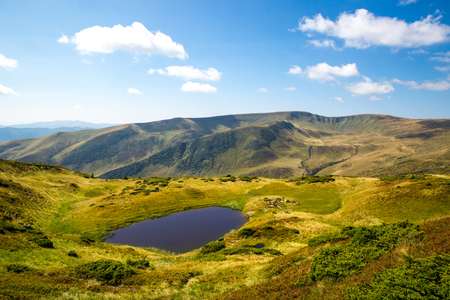 lake in mountains. Take it in Carpathians, Ukraineの写真素材