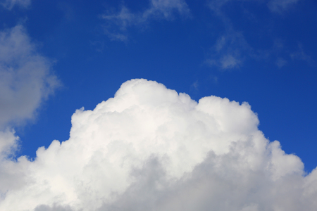 Nice white clouds in blue skyの写真素材