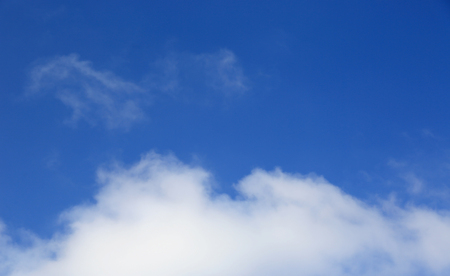 nice clouds in blue skyの写真素材
