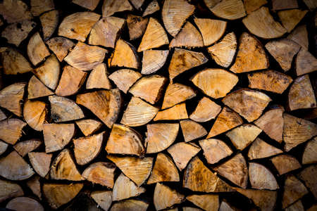 firewood logs texture - abstract backgroundの写真素材