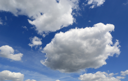 abstract clouds in blue skyの写真素材