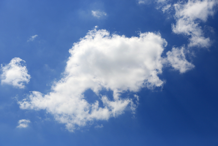 abstract clouds in blue skyの写真素材