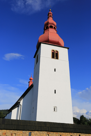 Church of Sv. Ladislav in Liptovske Matiasovce in Slovakiaの写真素材