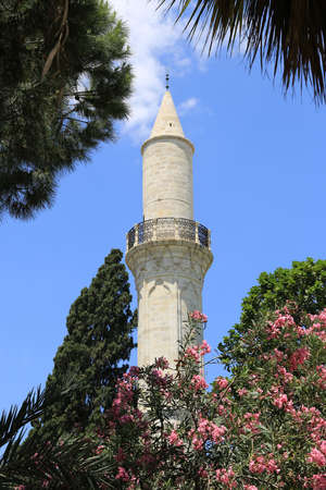 view on tower in Larnaka Castle in Cyprusのeditorial素材