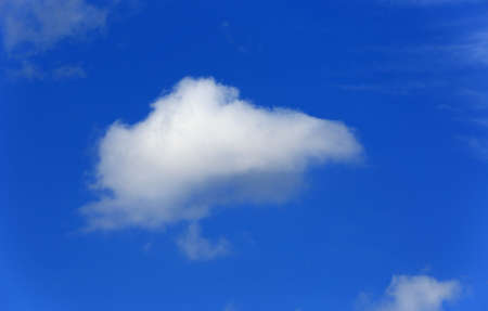 Nice white cloud in blue skyの写真素材