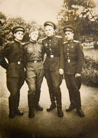 Old photos from the Soviet soldiers
