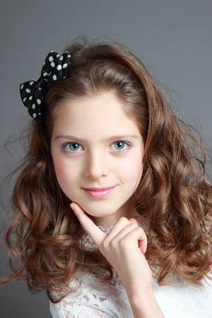 Portrait of a beautiful child の写真素材