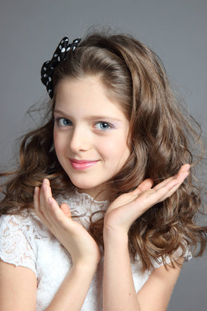 Portrait of a beautiful child の写真素材