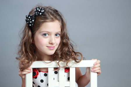 Portrait of a beautiful child の写真素材