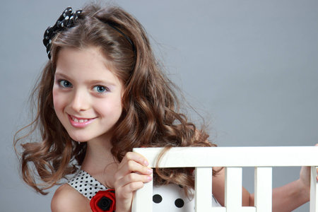 Portrait of a beautiful child の写真素材