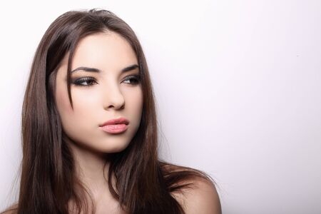A portrait of beautiful girl.の写真素材
